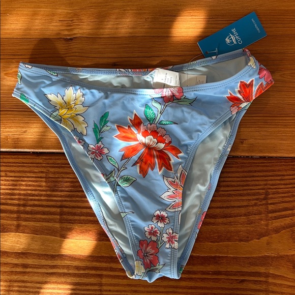 Wildflower Front-Tie Cami Bikini Top & Mid-Rise Bottoms Set NWT - Picture 5 of 5